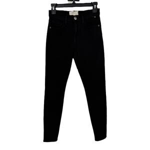CURRENT/ELLIOTT The High Waist Stiletto Jet Black Skinny size 25